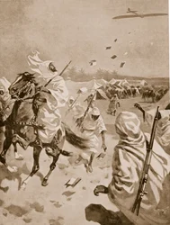 Pamfletten laten vallen op de Arabieren tijdens de Italiaans-Turkse Oorlog, 1911-12