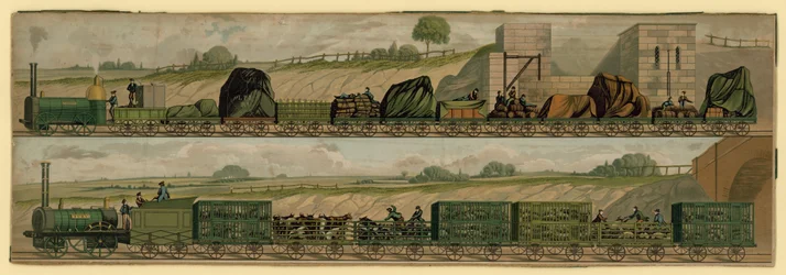 Vroege goederentrein
