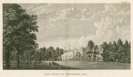 Oostgevel van Strawberry Hill, Twickenham, Londen