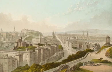 Edinburgh vanaf de Calton Hill