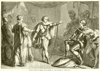 Edward Prins van Wales, zoon van Hendrik VI, en Edward IV