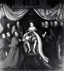 Edward VI (1537-53) verleent het charter aan Bridewell en Bethlehem Hospitalen in 1553