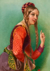 Eleanor van Aquitanië, koningin van Hendrik II, gedrukt door Henry G. Bohn