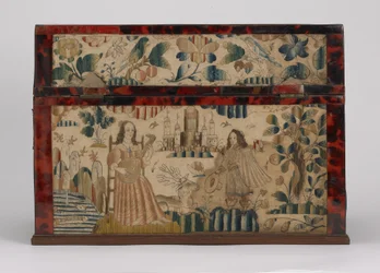 Geborduurde kist, ca. 1660