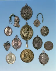 Badges van de Engelse Burgeroorlog voor de aanhangers van Karel I