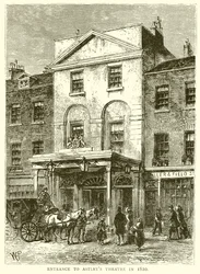 Ingang van Astleys Theater in 1820