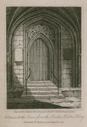 Ingang naar het Schip vanuit de Kloosters, Westminster Abbey, Londen