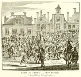 Intocht van Karel II in Londen