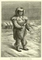 Eskimo vrouw van het Adelaide-schiereiland