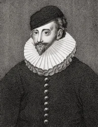 Esme Stuart, 1e hertog van Lennox, gegraveerd door P. Roberts, uit 