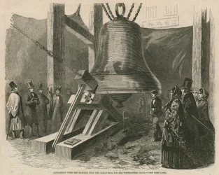 Experiment met de hamer op de grote klok voor de Westminster klok