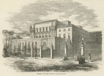 Exterieur van de nieuwe balzaal