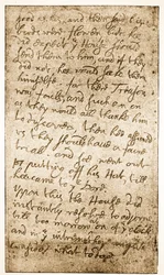 Facsimile van een pagina van Sir Ralph Verneys aantekeningen over het Lange Parlement uit Memoirs of the Verney Family