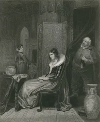 Falstaff en Mevrouw Ford, de Vrolijke Vrouwtjes van Windsor
