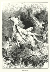 Beroemde ritten: Mazeppa (gravure)