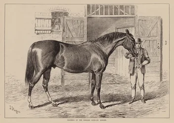 Vaders van de Engelse stoeterij, St Albans (gravure)