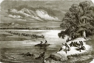 Veerboot op de Rio Colorado