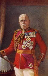Veldmaarschalk Sir John French (kleurenlitho)