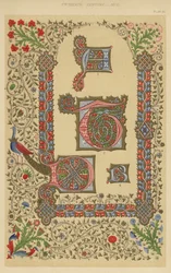 Vijftiende eeuw (chromolitho)
