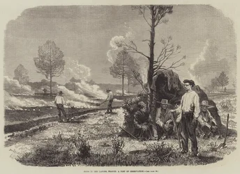 Branden in de Landes, Frankrijk, een observatiepost