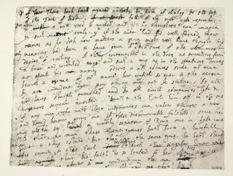 Eerste halve pagina van Sir Philip Sidneys verdediging van de Graaf van Leicester