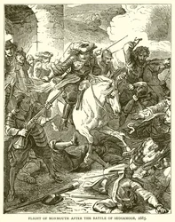 Vlucht van Monmouth na de Slag bij Sedgemoor, 1685