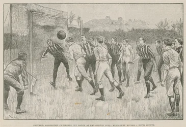 Football Association Challenge Cup wedstrijd op Kennington Oval