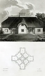Vier huisjes, 1818