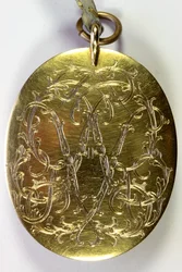 Lijst voor een miniatuurportret van een heer genaamd William Lord Russell (goud)