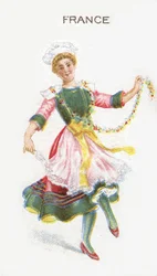 Frankrijk, sigarettenkaart, 1915