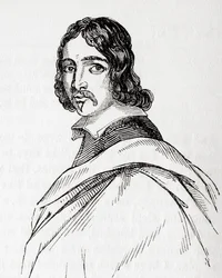 Francis Moore, Britse arts en astroloog, uit Old England: A Pictorial Museum, uitgegeven 1847