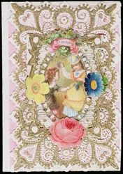 Vriendschap, Valentijnskaart, ca. 1870