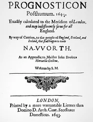 Voorpagina van Prognosticon, gepubliceerd in 1643
