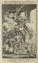 Frontispice illustratie voor de Universal Magazine