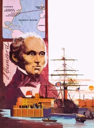 Volle kracht vooruit, Atlantisch passagiersschip pionier Samuel Cunard