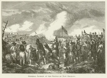 Generaal Jackson bij de Slag om New Orleans