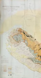 Geologische Kaart van de Kutch-regio van India, Geologische Dienst van India 1868-69