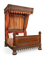 George IV half-tester bed, c.1830