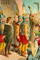 George Wishart naar de executie geleid