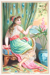 Meisje dat bij raam zit