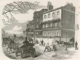 Gloucester House, Piccadilly, Londen, de residentie van de overleden hertogin van Gloucester