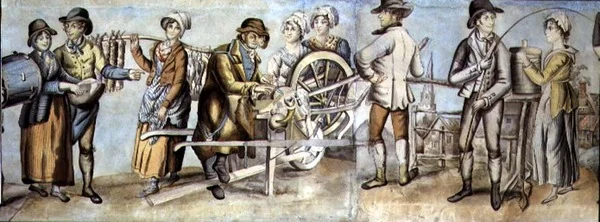 Op weg naar de kermis, detail (detail)