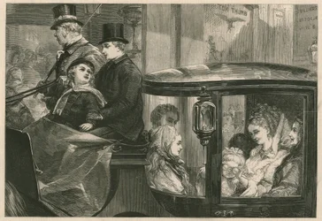 Op weg naar de ochtendvoorstelling van de pantomime