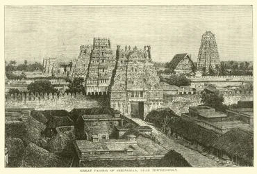 Grote pagode van Seringham, nabij Trichinopoly