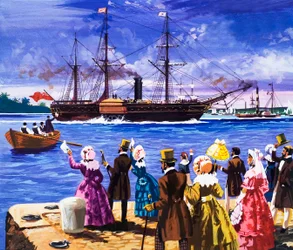 Grote Stoomschepen, Wit en Goud (De Royal Mail Line)