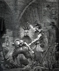 Buskruitverraad: Samenzwering van katholieken (gravure)