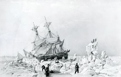 HMS Terror vastgehouden op ijs