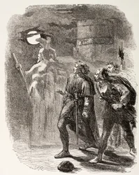 Hamlet, Horatio en Marcellus zien het Spook, uit 