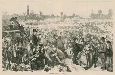 Hampstead Heath op een feestdag