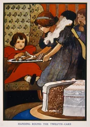 Het uitdelen van de twaalfde taart